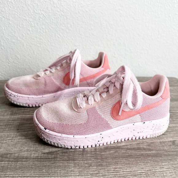 Nike Shoes - Nike Womens Air Force 1 Crater Flyknit Pink Glaze Pink Salt DC7273-600 Wmns 5.5